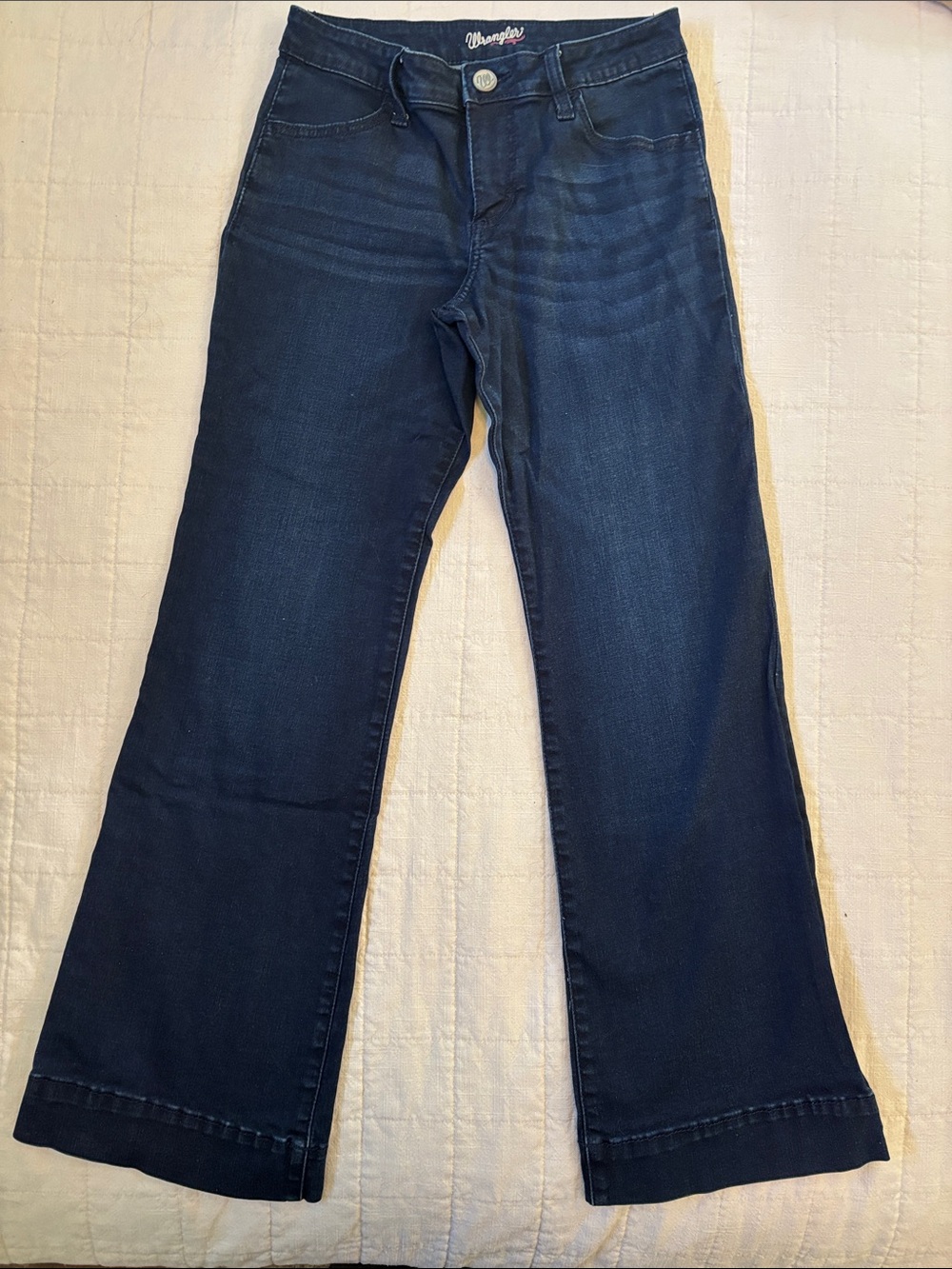 Wrangler Dark Blue Wide Leg Jeans